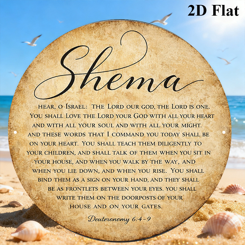 Art & Craft Teacher - CIFBUY Vintage Judaica Scripture Aluminum Wall