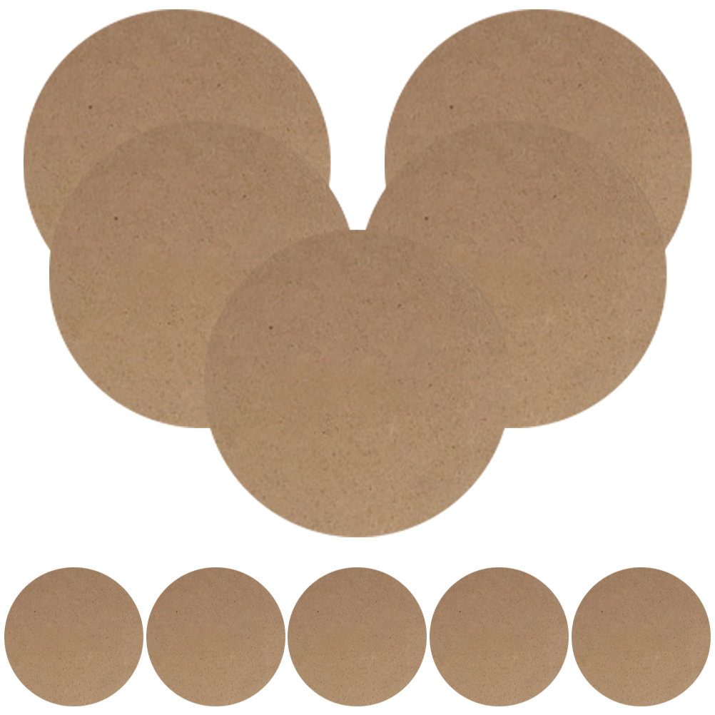 Art Craft Idea - 10Pcs Wooden Clay Board Smooth Surface