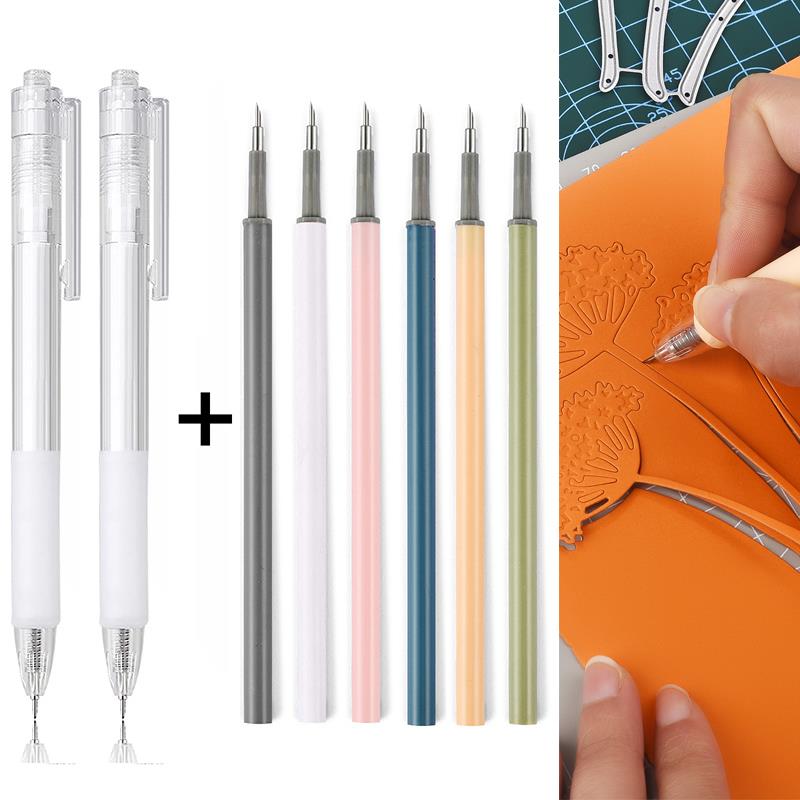 Art Craft Knife - 2+6Pcs Knife Pen Refill Set Art