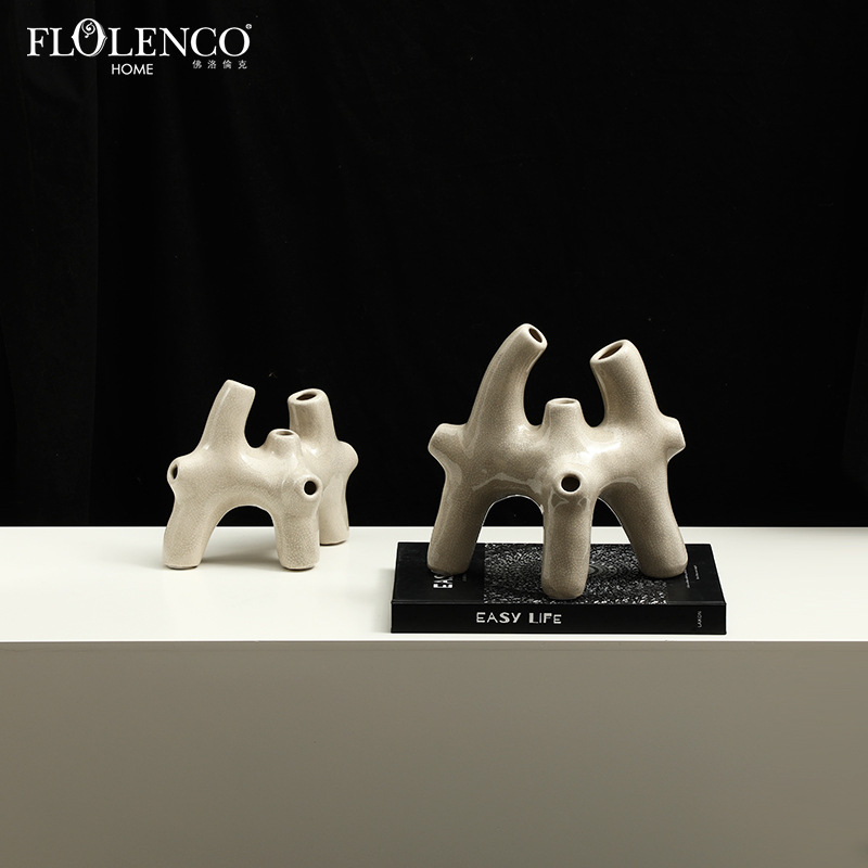 Art Craft Hotel - Nordic Modern Abstract Art Three-Legged Coral