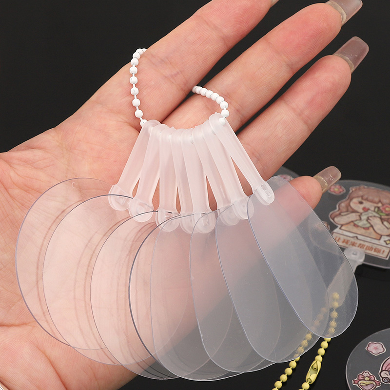 Art Craft Ideas For Kids - 5Pcs 5x5cm Mini Transparent Blank Fan