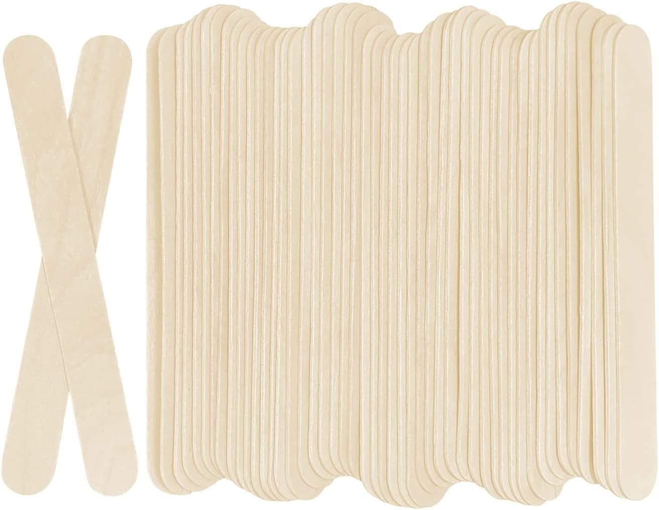 Art Craft Jumbo - 100Pcs Jumbo Wooden Craft Sticks Popsicle