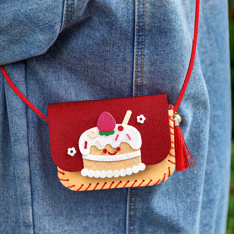 Art Craft For Kindergarten - Cute Felt Felt Bag Making Kit