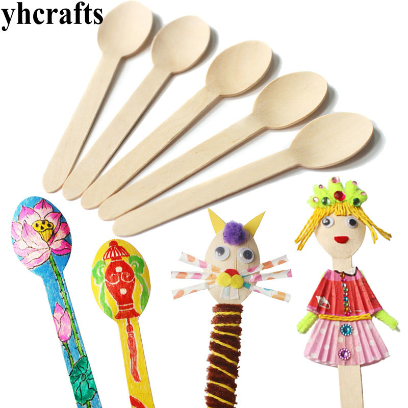 Art Craft For Kindergarten - 20PCS/LOT.Wood spoon arts and crafts.Early learning
