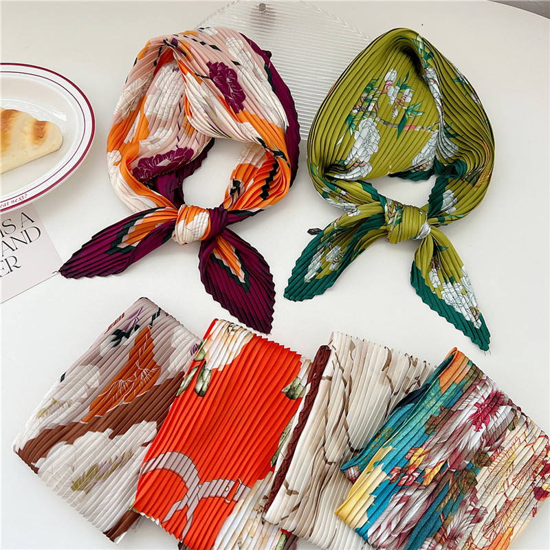 Crumpled Kerchief Square Scarv - Art And Craft Hair review and price