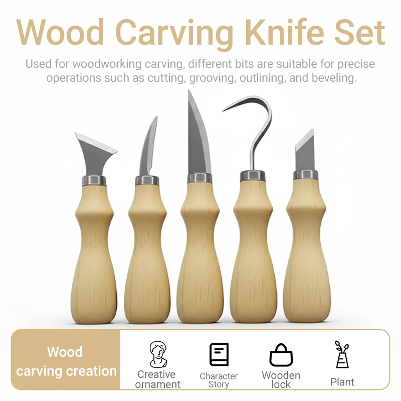 5Pcs Wood Carving Tools Set,Cu - Art Craft Knife review and price