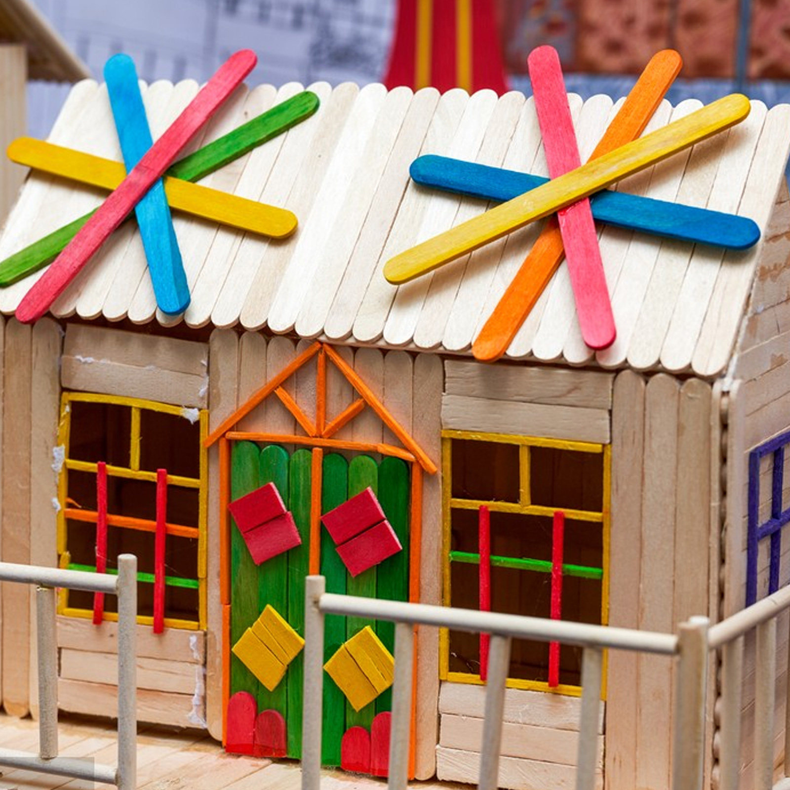 200Pcs Colored Jumbo Wooden Cr - Art Craft Jumbo review and price