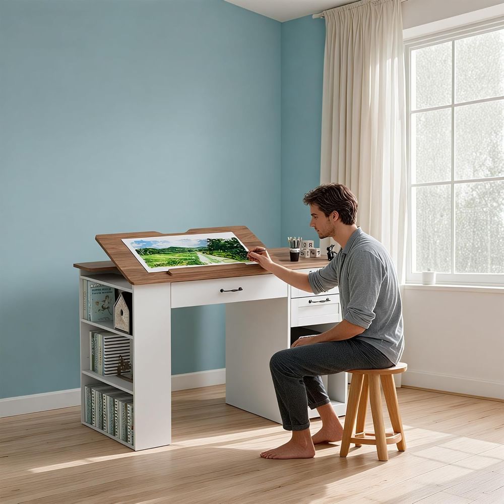 Drating Table with Storage Cab - Art & Craft Teacher review and price
