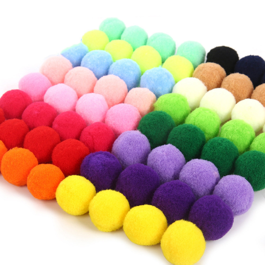 100Pcs Pom Ball Handmade Mater - Art Craft For Kindergarten review and price