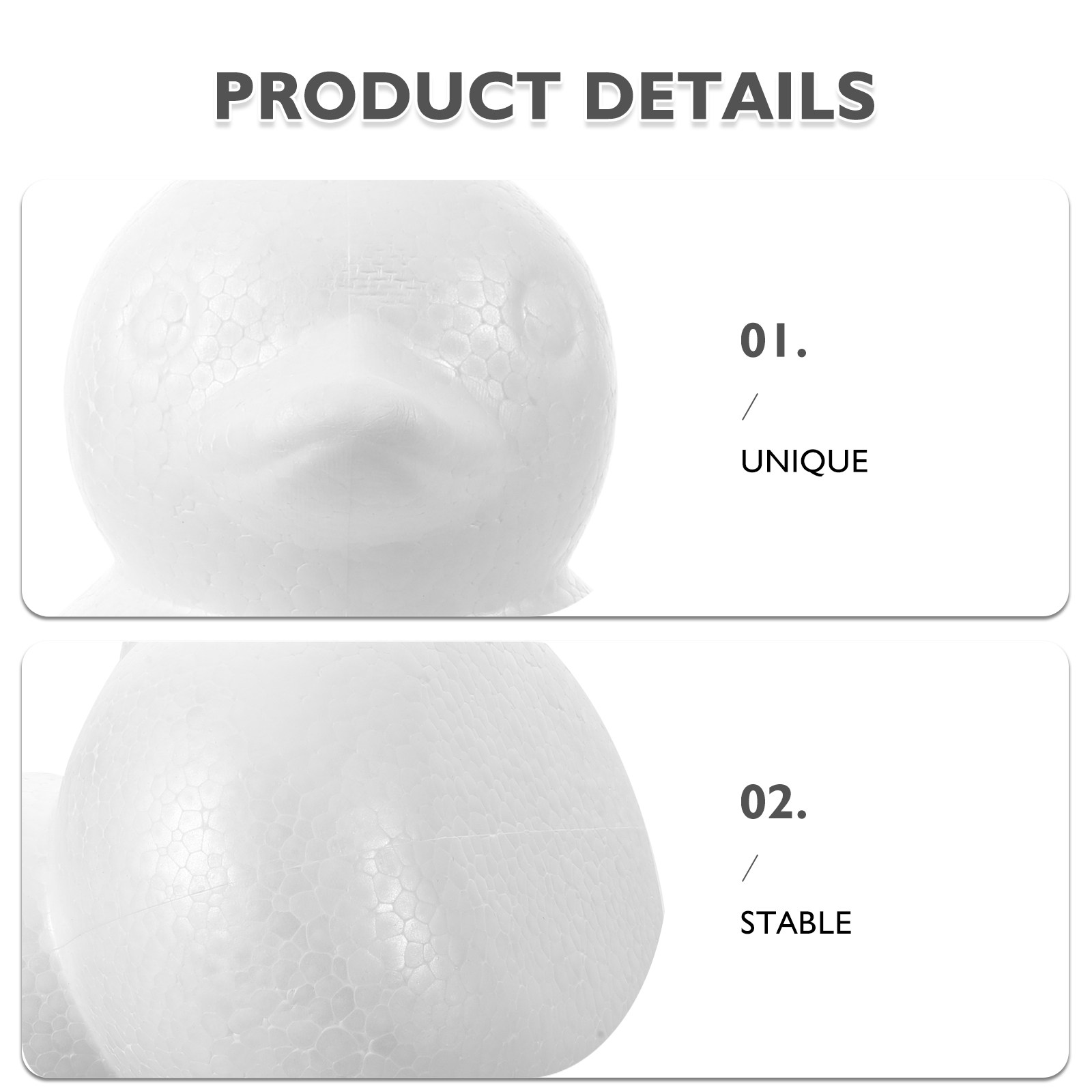 White Foam Duck for DIY Art Cr - Art Craft For Kindergarten review and price