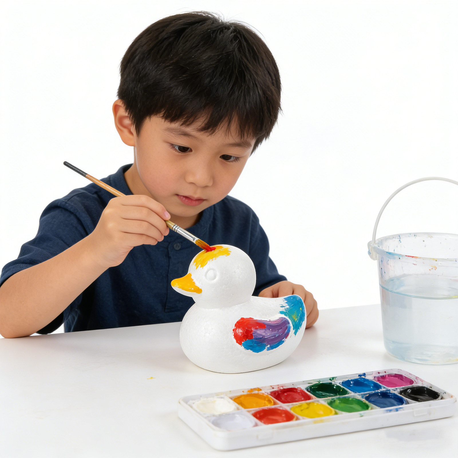 White Foam Duck for DIY Art Cr - Art Craft For Kindergarten review and price