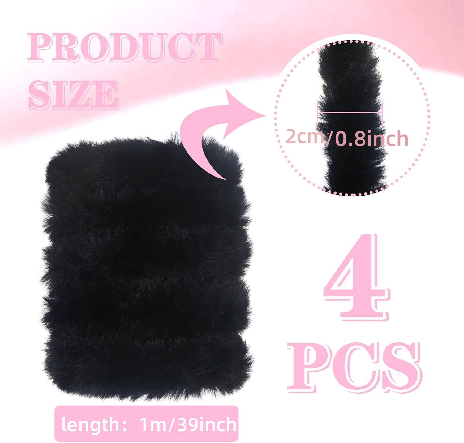 4Pcs Black Pipe Cleaners Craft - Art Craft Jumbo review and price