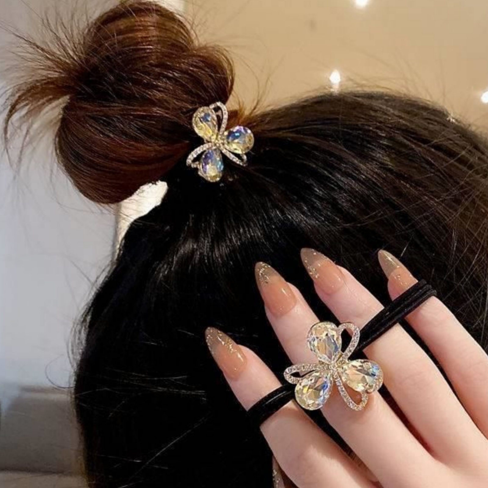 1PC New Flash Diamond Flower H - Art And Craft Hair review and price