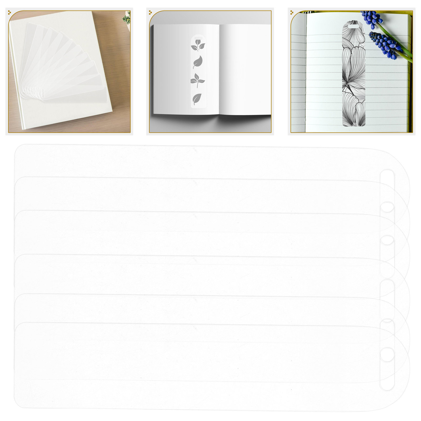 10Pcs Clear Acrylic Bookmarks  - Art Craft Idea review and price