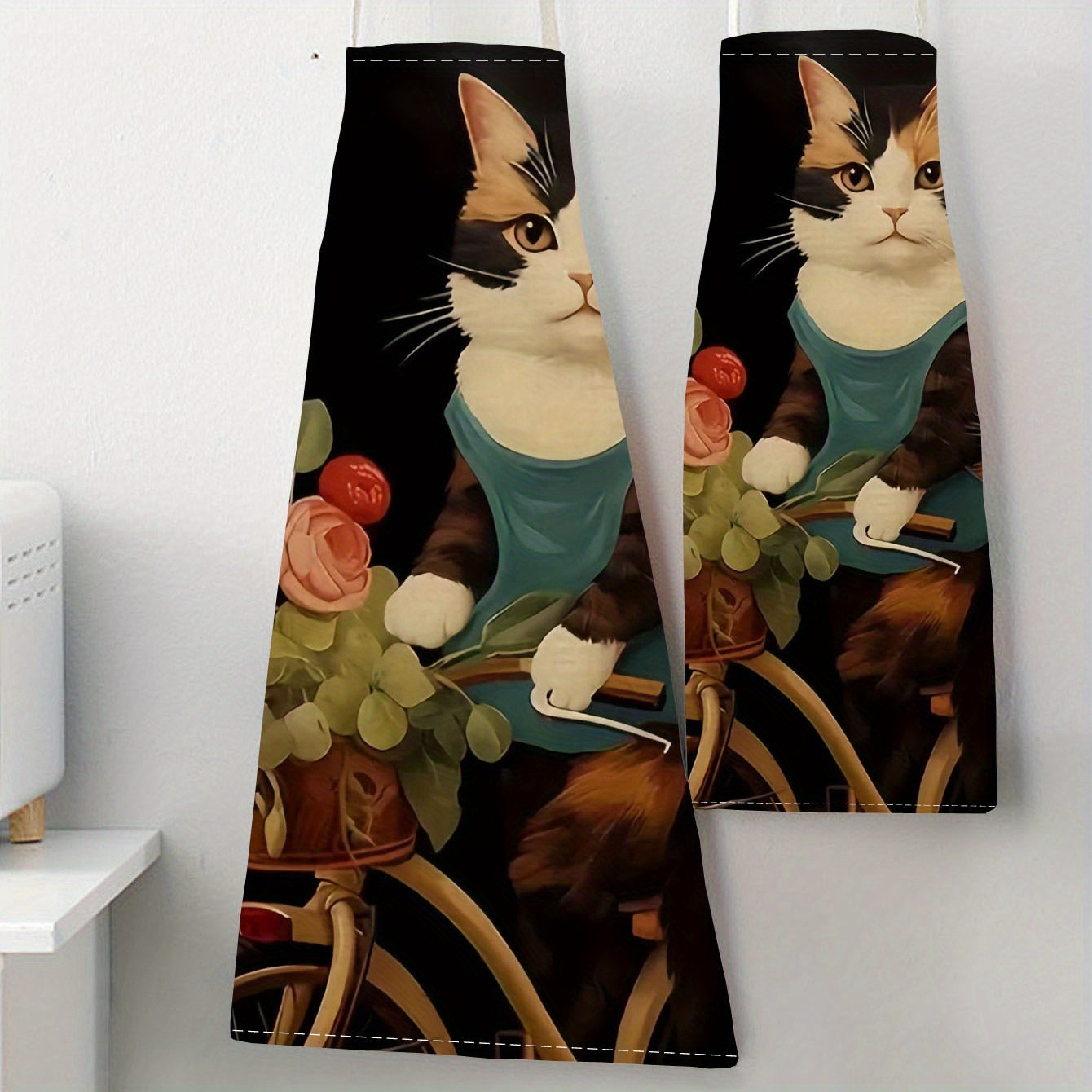 Linen Apron Funny Cat Sunglass - Art Craft Idea review and price